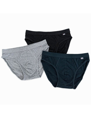 Group of 3 men's stretch cotton briefs Fila FU5262