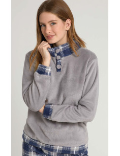 Pigiama donna in caldo pile coral Il Granchio Lady GP6064