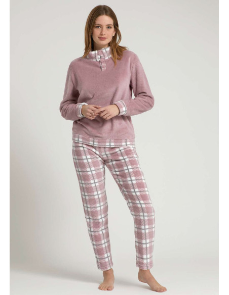 Pigiama donna in caldo pile coral Il Granchio Lady GP6064 Pigiama donna in caldo pile coral Il Granchio Lady GP6064