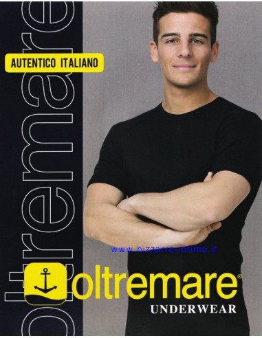 T-shirt in cotone felpato Oltremare 723