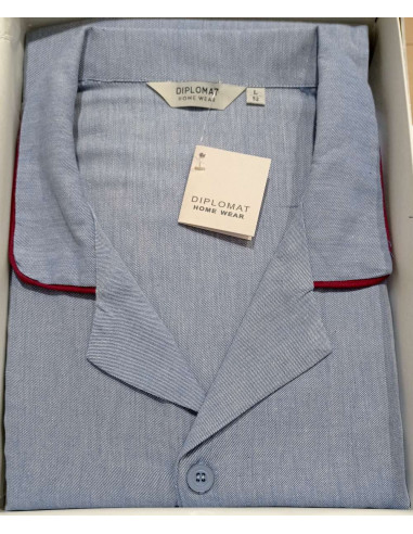 Men's open warm flannel pajamas Diplomat WO4012 Men's open warm flannel pajamas Diplomat WO4012