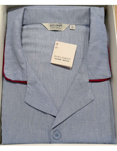 Men's open warm flannel pajamas Diplomat WO4012 Men's open warm flannel pajamas Diplomat WO4012