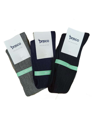 Group of 3 women's long socks in Alpaca wool Prisco Angor