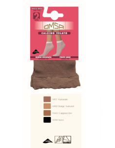 Confection 2 PAIRS lycra 20 den. socks Omsa 085
