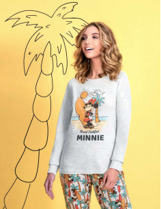 Woman cotton jersey pajamas Minnie DYD0343