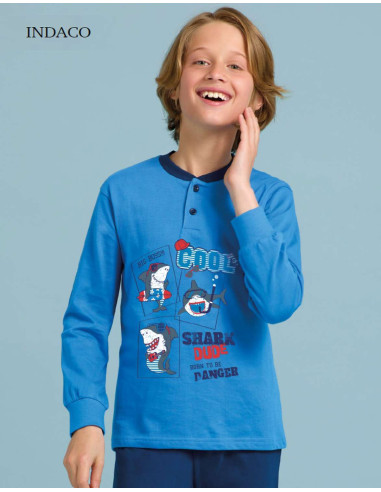 Boy's cotton jersey pajamas Il Granchietto GP4095