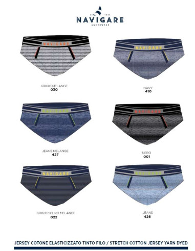 Group 6 men stretch cotton briefs Navigare 1054Z Group 6 men stretch cotton briefs Navigare 1054Z