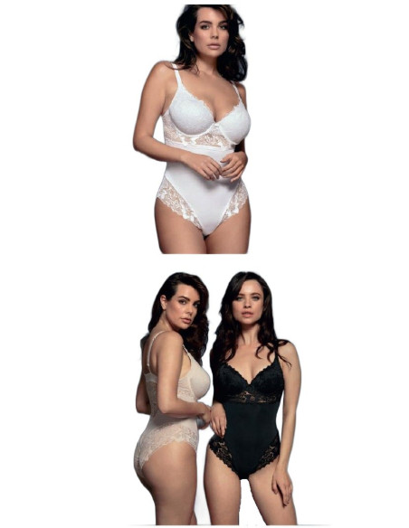 Body imbottito in pizzo e microfibra Lormar YourBody Vanity Body imbottito in pizzo e microfibra Lormar YourBody Vanity