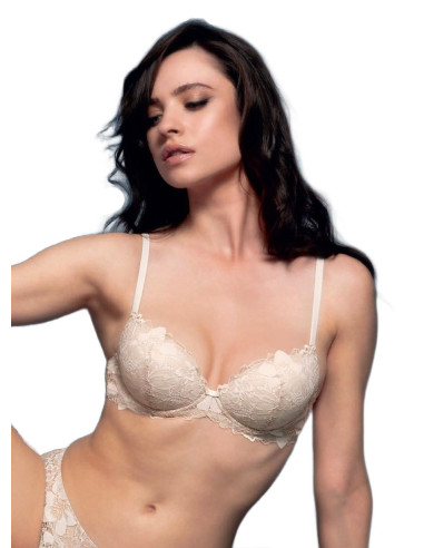 All lace graded padded balcony bra Lormar YourBody Softy