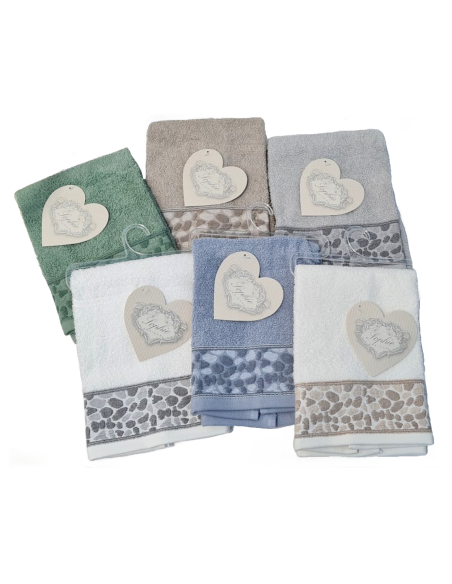 ASCIUGAMANO VISO SPUGNA SOPHIE MAISON MASAI 50x100