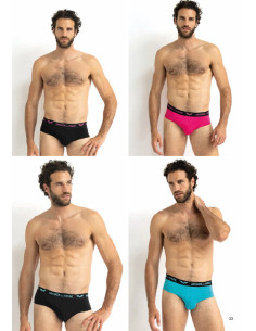 Gruppo 6 slip in cotone elasticizzato Armata di Mare GT2380 Multicolor