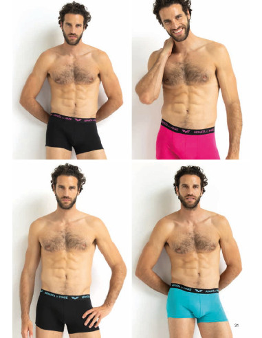 Gruppo 6 boxer in cotone elasticizzato Armata di Mare GT2379 Multicolor