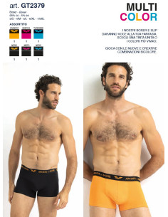 Gruppo 6 boxer in cotone elasticizzato Armata di Mare GT2379 Multicolor 2