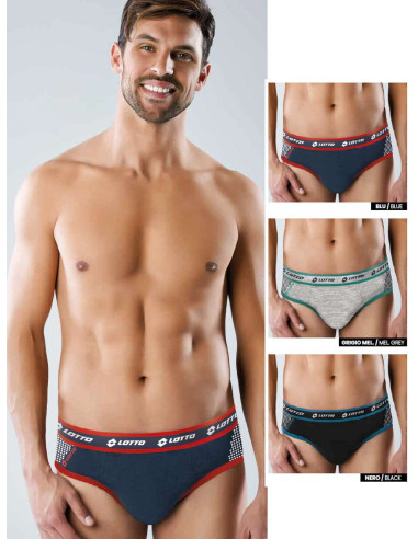 Group 6 men stretch cotton briefs Lotto LS1326