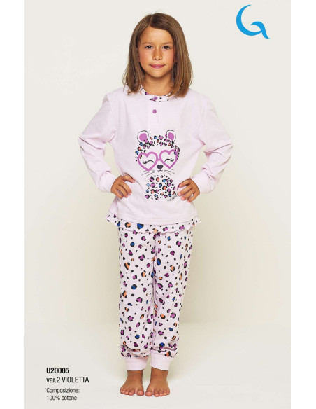 Girl's cotton jersey pajamas Gary U20005-30005 Girl's cotton jersey pajamas Gary U20005-30005