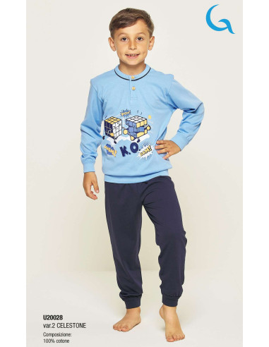 Boy's cotton jersey pajamas Gary U20028-30028