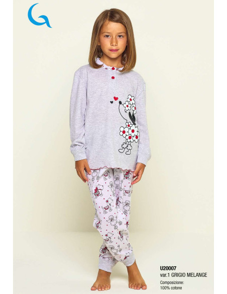 Girl's cotton jersey pajamas Gary U20007-30007 Girl's cotton jersey pajamas Gary U20007-30007