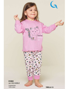 Newborn cotton jersey pajamas Gary U10004