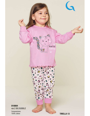 Newborn cotton jersey pajamas Gary U10004