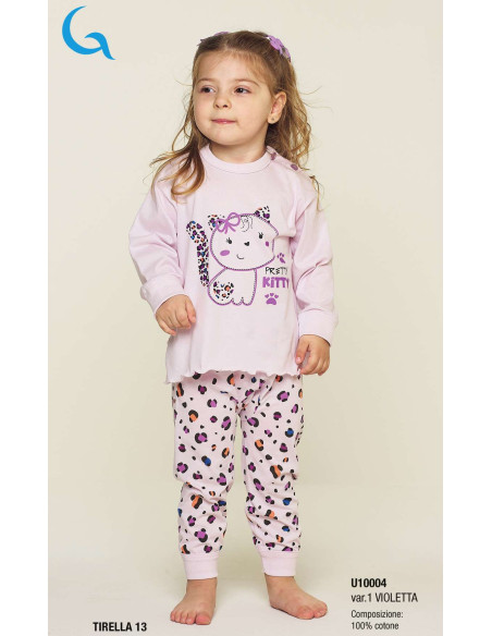 Pigiama da neonata in jersey di cotone Gary U10004 Pigiama da neonata in jersey di cotone Gary U10004