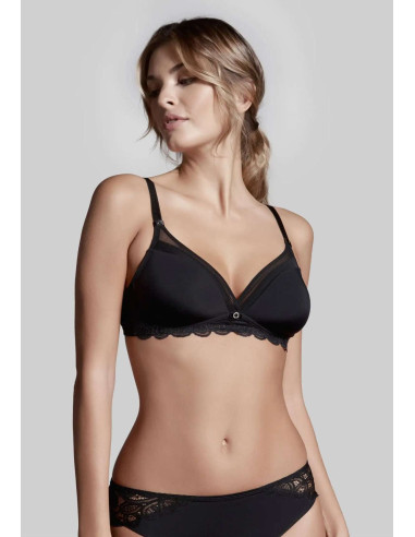 Unwired microfiber and lace bra Lepel Belseno Soiree 480