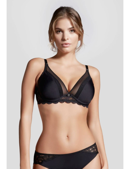 Microfiber and lace padded underwired balcony bra Lepel Belseno Soiree 485 Microfiber and lace padded underwired balcony bra Lepel Belseno Soiree 485