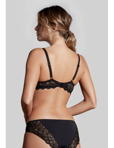 Wired and unpadded microfiber and lace bra Lepel Belseno Soiree 481 Wired and unpadded microfiber and lace bra Lepel Belseno Soiree 481