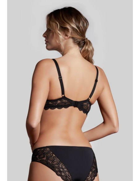 Wired and unpadded microfiber and lace bra Lepel Belseno Soiree 481 Wired and unpadded microfiber and lace bra Lepel Belseno Soiree 481