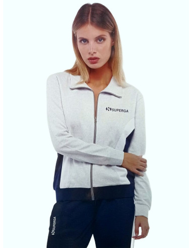 Women's cotton tracksuit with zip Superga 24306