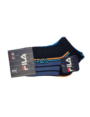 CALZA BAMBINO PRIMAVERILE INVISIBLE SOCKS FILA F8191 - 3 PAIA