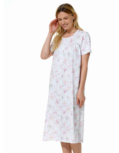 Woman's half sleevs cotton jersey nightdress Linclalor 75088-98