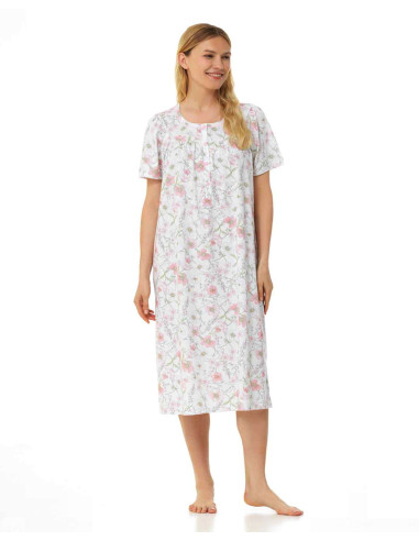 Woman's half sleevs cotton jersey nightdress Linclalor 74976
