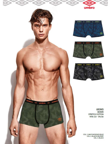 Gruppo 6 boxer uomo in cotone elasticizzato Umbro 5393S