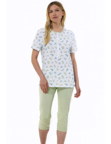 Women's cotton jersey short pajamas Linclalor 74991