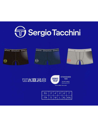 Group of 3 stretch cotton boxer Sergio Tacchini 7007B Group of 3 stretch cotton boxer Sergio Tacchini 7007B