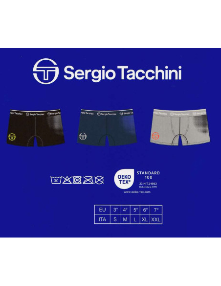 Group of 3 stretch cotton boxer Sergio Tacchini 7007B Group of 3 stretch cotton boxer Sergio Tacchini 7007B