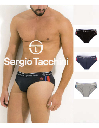 Gruppo 3 slip uomo in cotone elasticizzato Sergio Tacchini 7006S