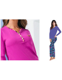 Women's cotton jersey pajamas Intimami ID1153 2