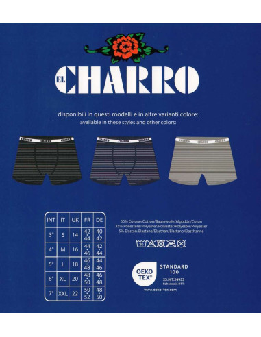 Group of 3 stretch cotton boxer El Charro Olimpo 4 Group of 3 stretch cotton boxer El Charro Olimpo 4