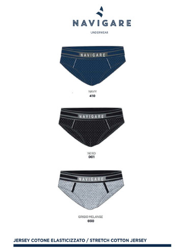 Gruppo 3 slip uomo moda in cotone elasticizzato Navigare 1056Z Gruppo 3 slip uomo moda in cotone elasticizzato Navigare 1056Z