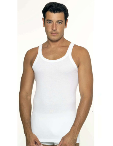 Men's cotton jersey narrow shoulder vest Leable 1476