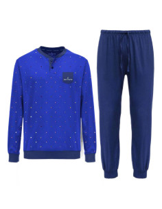 Men's long sleeves cotton jersey pajamas Navigare 141629