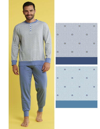 Men's seraph cotton jersey pajamas Karelpiu' KC4185