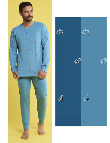 Men's seraph cotton jersey pajamas Karelpiu' KC4200