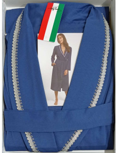 Women's cotton jersey dressing gown Giusy Mode Creta