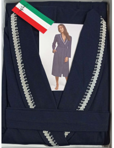 Vestaglia donna in jersey di cotone Giusy Mode Creta 2