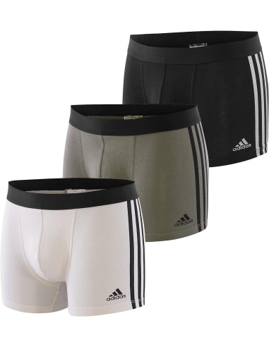 Gruppo 3 boxer uomo in cotone elasticizzato Adidas 4A2M02