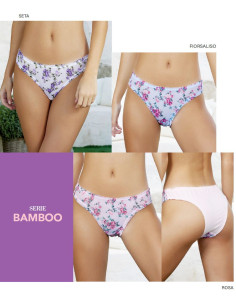 Gruppo 3 brasiliane donna in tulle fantasia e cotone Jadea 6387