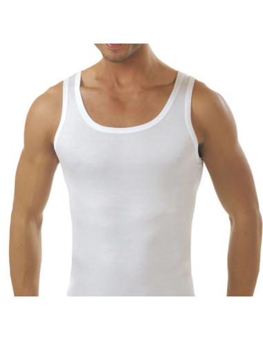Men's mercerized cotton jersey vest Gicipi Georges S/L