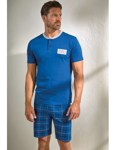 Men's cotton jersey short pajamas Enrico Coveri EP1115